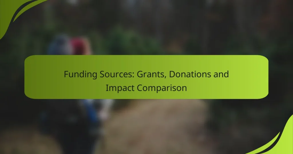 Funding Sources: Grants, Donations and Impact Comparison