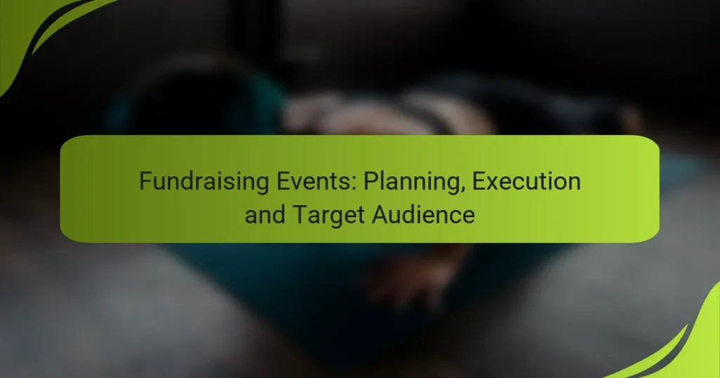 Fundraising Events: Planning, Execution and Target Audience