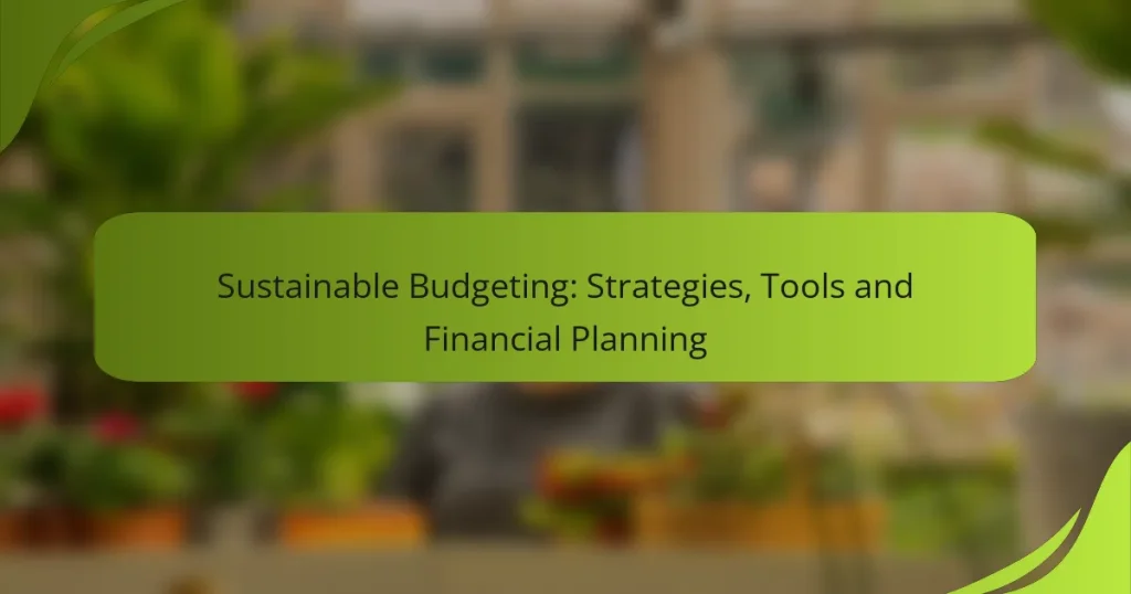 Sustainable Budgeting: Strategies, Tools and Financial Planning